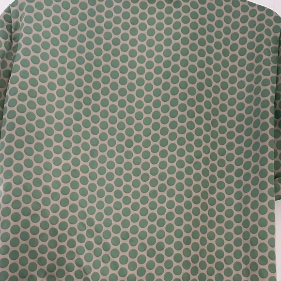 MNG Suit Women's Polka Dot Cuffed Short Sleeve Tie Front Blouse Size Large - Picture 8 of 8